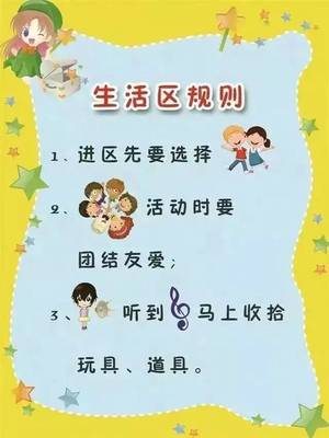 新学期幼儿园各个区域规则设置(可直接印刷)