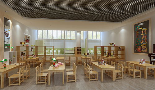 信阳幼儿园装修公司 幼儿园装修设计效果图 大风车幼儿园装修