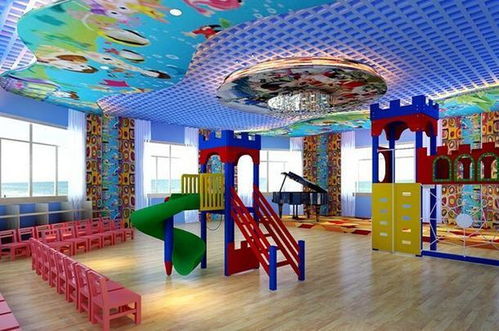 2018现代简约风格幼儿园装修设计案例效果图